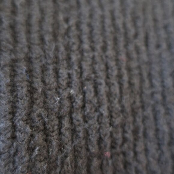 Women Helmut Lang Black V-Neck Ribbed Cotton Blend Chunky Cardigan Sweater S - Picture 7 of 13